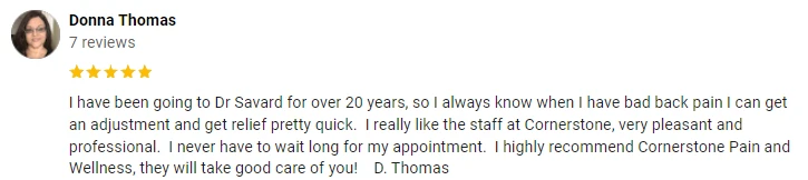 Chiropractic Katy TX Testimonial Donna T