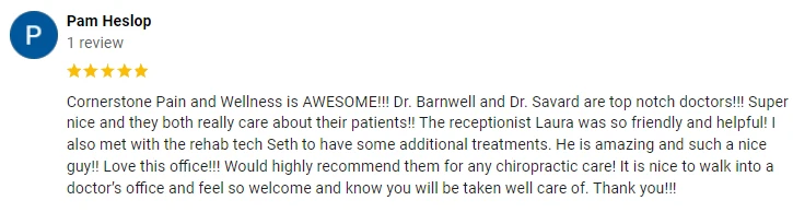 Chiropractic Katy TX Testimonial Pam H